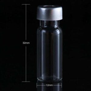 Sample vials with beaded rim and cap, Capacity 2 ml,100 pcs/pack