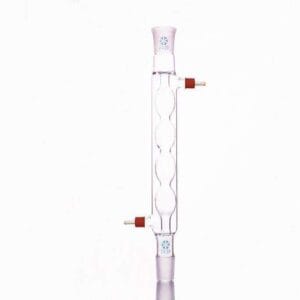 Allihn Condenser 200 to 500mm with Joint and Unscrewable Plastic Connectors, Borosilicate 3.3