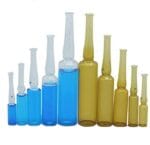 Ampuls, clear glass and brown glass, capacity 1 to 20 ml