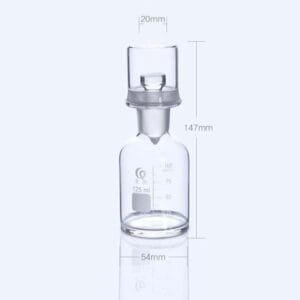BOD Bottle with cover, Clear Glass, 125 ml to 1.000 ml
