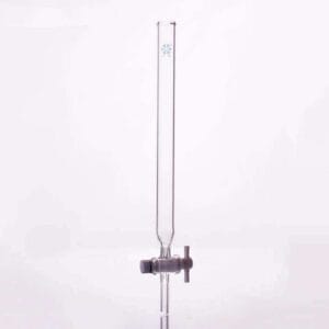 Chromatography Column with Beaded Rim and PTFE Stopcock,Without Frit