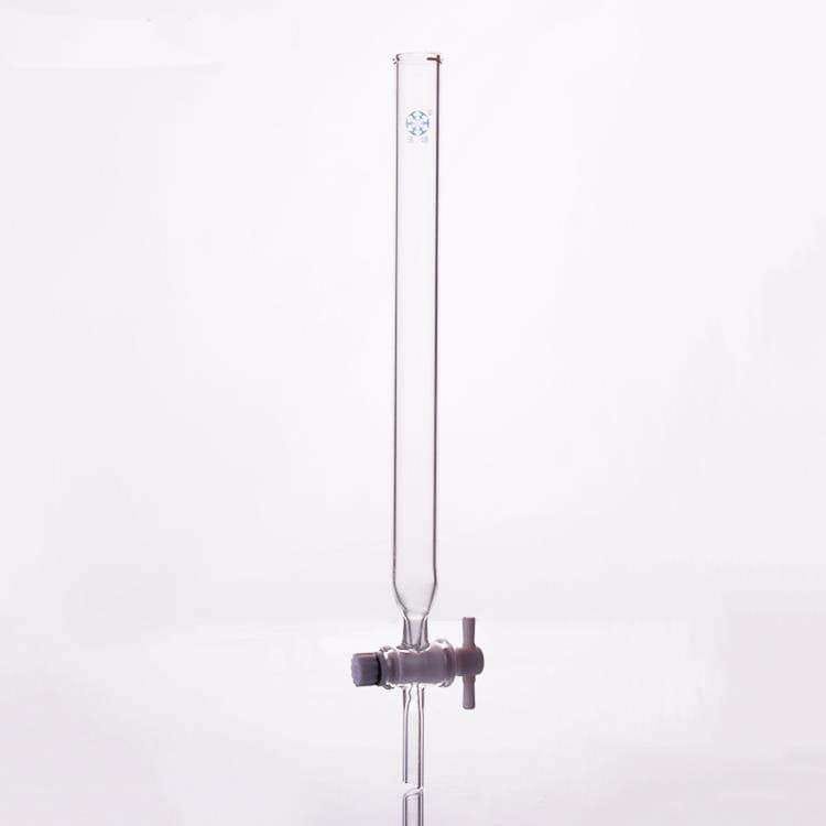 Chromatography-column-with-beaded-rim-and-PTFE-stopcock-1-1.jpg Chromatography Column with Beaded Rim and PTFE Stopcock,Without Frit
