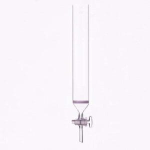Chromatography Column with Beaded Rim, Glass Stopcock, and G2 Frit, 50 mm Diameter