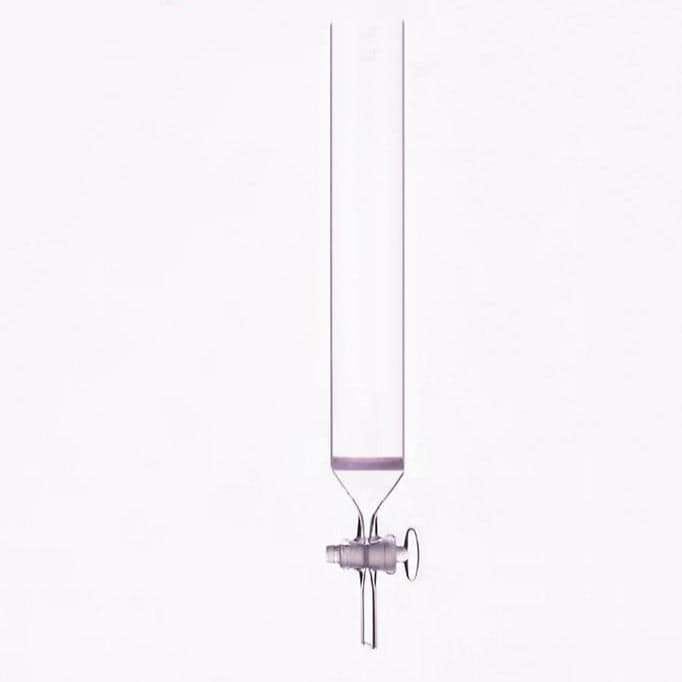 Chromatography-column-with-beaded-rim-glass-stopcock-an-1-1.jpg Chromatography Column with Beaded Rim, Glass Stopcock, and G2 Frit, 50 mm Diameter