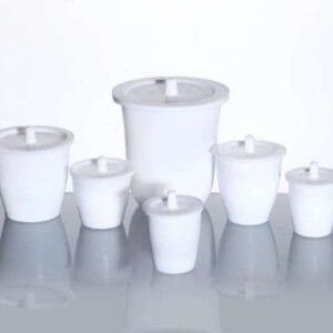 Crucible with cover, PTFE, 20 ml to 250 ml