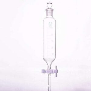 Cylindrical Separating Funnel with PTFE Stopcock, Graduated, 50 ml to 1,000 ml