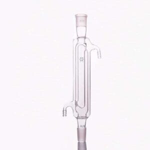 Davies condenser with joint and double surface, length 200 mm to 400 mm.