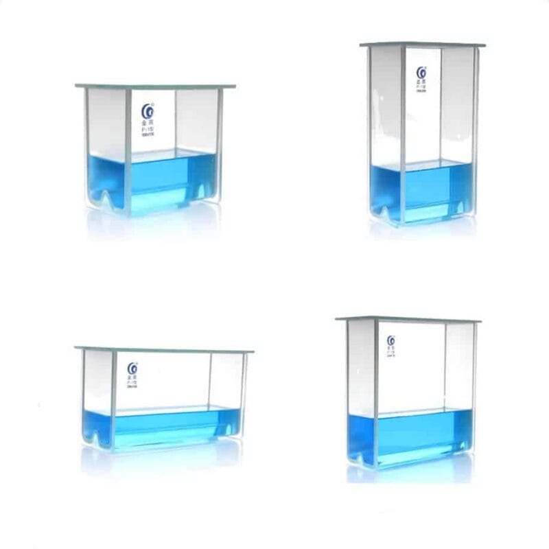 Developing chambers for TLC, twin-trough, welded, size 100 x 100 mm to 200 x 200 mm Developing chambers for TLC, twin-trough, welded, size 100 x 100 mm to 200 x 200 mm-Labxsci