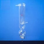 Dewar cold trap with reservoir and outlet on bottom