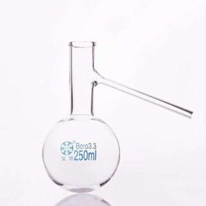 Distilling flask with side tube,  50 to 3.000 ml