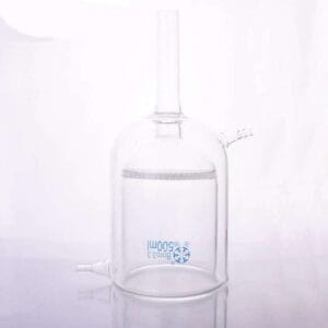 Double jacketed Buechner funnel with slit-sieve, 50 ml to 1.000 ml