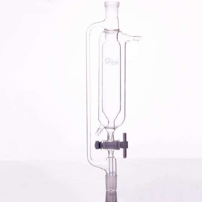 Double-jacketed-dropping-funnel-with-pressure-compensat0-100-ml-14-23-1.jpg Double Jacketed Dropping Funnel 50 to 2000ml with Glass Stopcock, Borosilicate 3.3