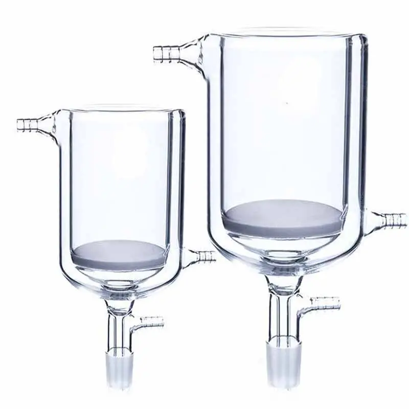 Double-jacketed-nutsche-filter-with-frit-and-joint-100-1 Double jacketed nutsche filter with frit and joint, 100 ml to 1.000 ml