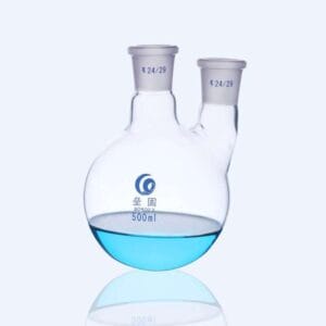 Double-necked round-bottom flask, parallel side necks,  250 ml to 20.000 ml