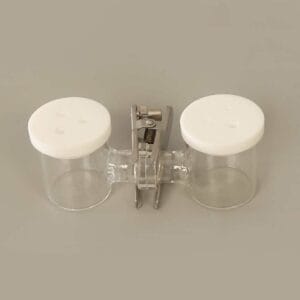 Dual chamber H-cell membrane electrochemical reactor, capacity 50 to 500 ml, Not Sealed