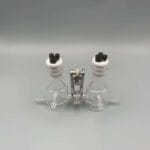Dual chamber H-cell membrane low volume electrochemical reactor with water jacket