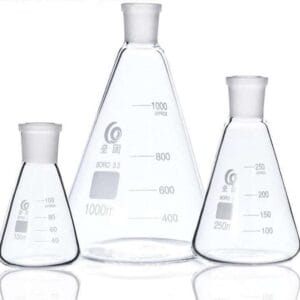 Erlenmeyer flask with ground glass joint, 25 ml to 5.000 ml
