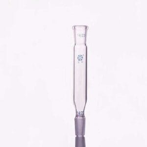 Extension tube with joint socket to joint cone, length 100 mm