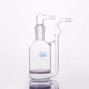 Gas Washing Bottle with Coarse Frit, 150 to 500 ml, 24/40