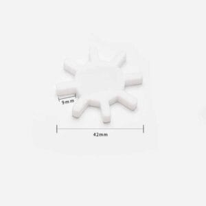 Gear wheel magnetic spinbars, thickness 5 mm, Length 42 mm