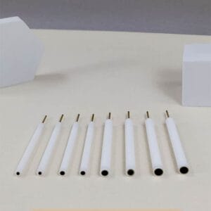 Glassy carbon disc working electrodes with PTFE rod