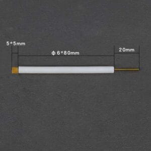 Gold Plate Working Electrode with PTFE Rod, 99.99% Purity