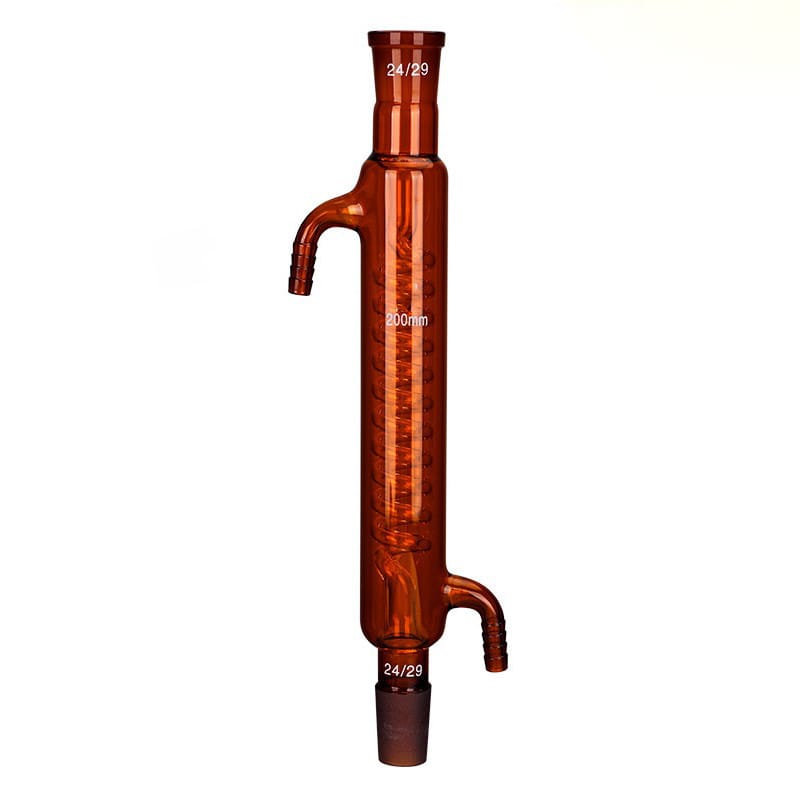 Graham Condenser with Joint, Brown Glass Graham Condenser with Joint, Brown Glass, 200 mm to 500 mm Length