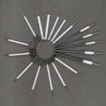 Graphite rod working electrodes with PTFE rod