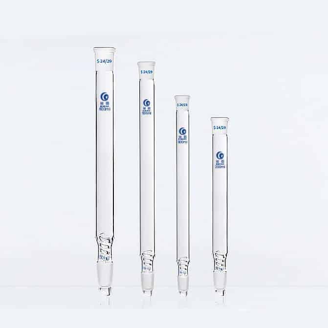 Hemple Distilling columns, length 200 mm to 1000 mm Hemple Distilling columns