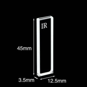IR quartz Micro cuvettes with PTFE lid, 2 clear windows