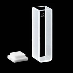 IR quartz macro cuvettes with PTFE lid, Lightpath 10 mm