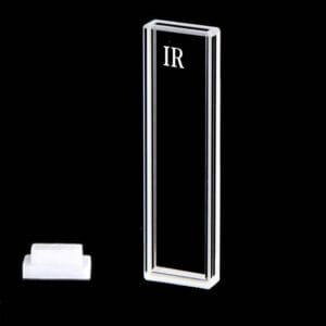 IR quartz micro cuvette with PTFE lid, 4 clear windows