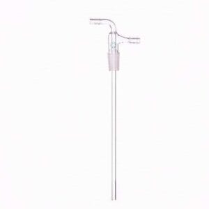 Inlet tube with joint and vacuum take-off, length 200 mm