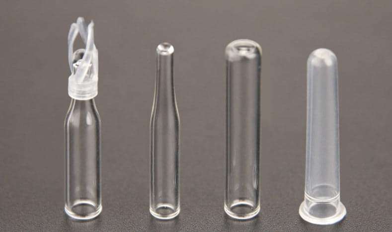 Micro-inserts-100-pcs-pack-1-1.jpg Micro-Inserts for Autosampler Vials, 100 pcs/pack, Conical/Flat Base, with Optional Spring & Plastic Variants