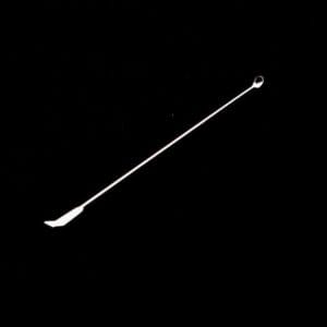 Micro spoon with spatula, stainless steel, length 10 to 30 cm