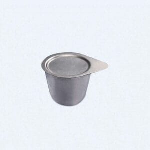 Nickel Crucible with lid, capacity 30 to 50 ml