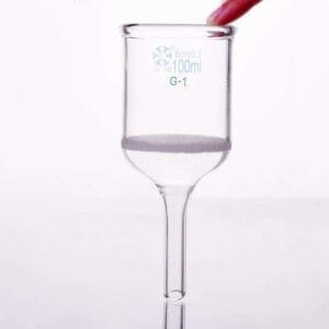 Nutsche filter with frit, 50 ml to 250 ml