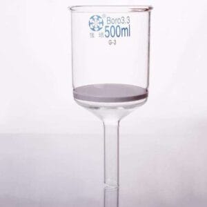 Nutsche filter with frit, 500 ml to 3.000 ml