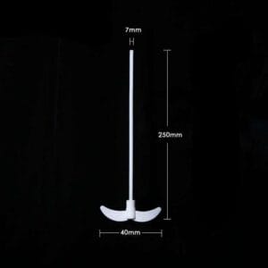 PTFE Stirring Blades Propeller,2-Winged Centrifugal ,Length 250-700 mm.