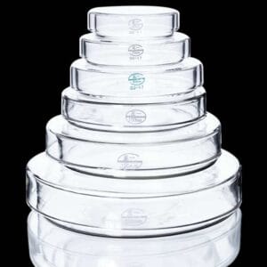 Petri Dish with Cover, Diameter 60 to 200 mm, Borosilicate Glass 3.3