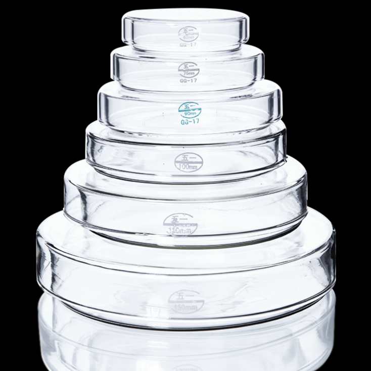 Petri-dish-diameter-60-to-200-mm-1-1.jpg Petri Dish with Cover, Diameter 60 to 200 mm, Borosilicate Glass 3.3