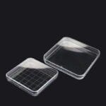 Petri Dish Square, Polystyrene (Plastic PS), with Grid, 10 Units/Pack