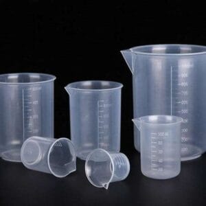 Plastic Measuring Beaker, 25 to 1,000 ml, Transparent PP