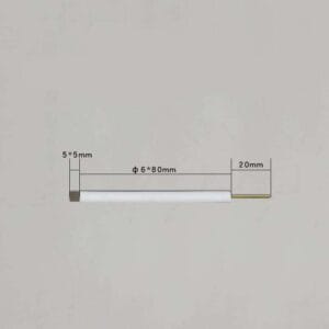 Platinum Plate Working Electrode with PTFE Rod, 99.99% Purity
