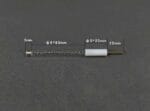 Platinum wire auxiliary counter electrodes in salt bridge