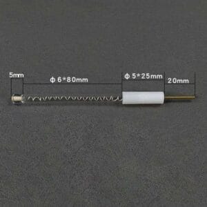 Platinum wire auxiliary counter electrodes in salt bridge