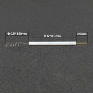 Platinum wire auxiliary counter electrodes with PTFE rod