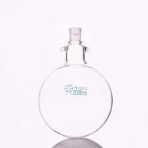 Round bottom flask with joint and hooks, capacity 50 to 20.000 ml