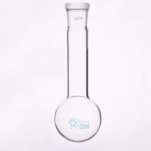 Round bottom flask with long neck and joint,  25 to 3.000 ml