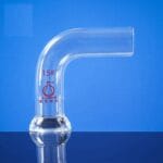 Schlenk extension adapter with #15 o-ring joint, 90° bent